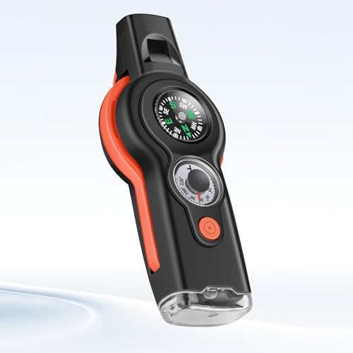 ​​7-in-1 Emergency Survival Whistle with Lanyard, Safety - Image 4