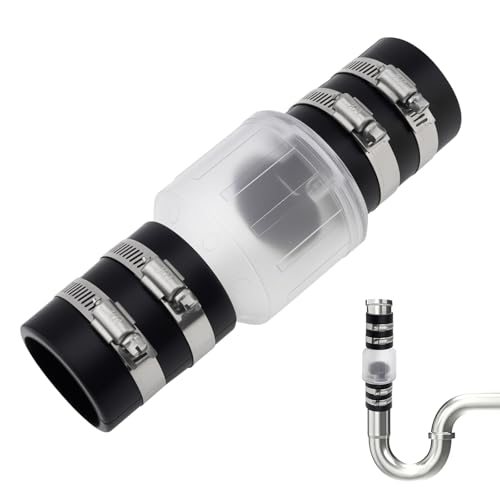 1-1/2 inch Sump Pump Check Valve with Steel Clamps Quiet Silent - Image 8