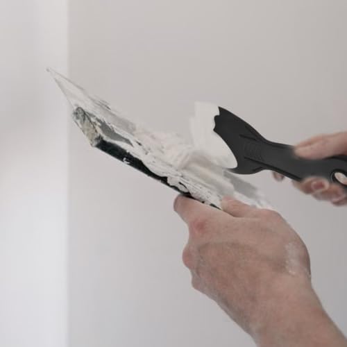 6 Pcs Plastic Putty Knife, Black Knife Scraper Flexible Putty - Image 7