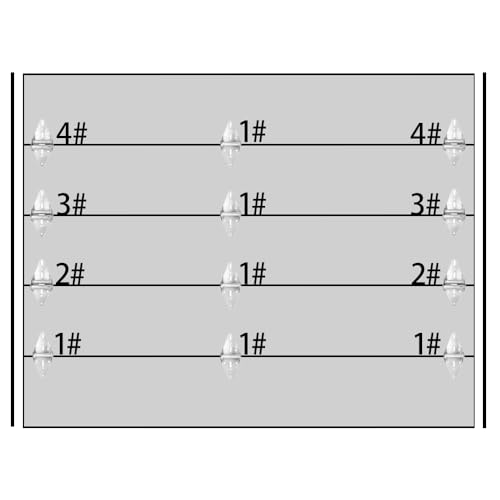 12 Pcs Garage Door Hinges Kits for 8' Height Garage Doors - Image 4