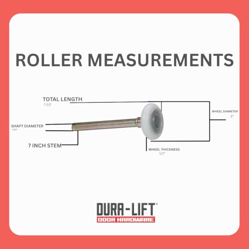 Ultra-Life MAX 3" Sealed 6201ZZ Bearing Nylon Garage Door Roller - Image 7