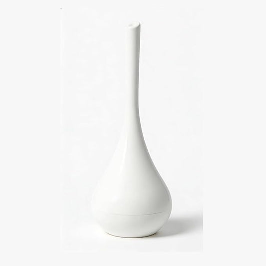 White Bathroom Decor Toilet Brush and Holder Set,Modern Toilet Bowl Brush Household Cleaning Brush for Bathtub