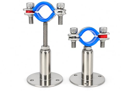 3/4" OD Adjustable Pipe Clamp, Regular 2"–4", 2 Pack - Image 2