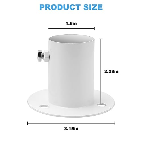 2 Pack Pool Ladder Brackets Deck Flanges, for Above Ground - Image 3