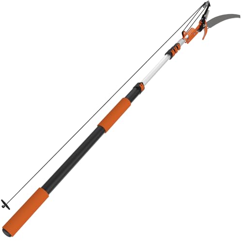 26FT Reach Tree Trimmer, Telescoping Pole Saw with 5-20FT - Image 2