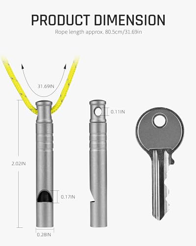 TISUR Titanium Emergency Whistle,Dog Whistle - Image 3
