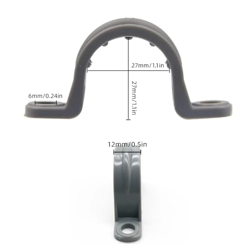 12-Pack 3/4" PVC Pipe Mounting Straps - Plastic Conduit - Image 4
