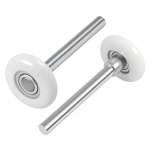 Nylon Garage Door Rollers, 2pcs 1.8Inch Quiet Garage Door Wheels - Image 2