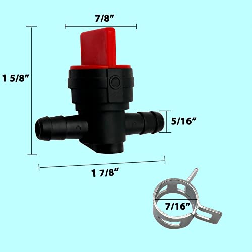 1/4 Fuel Shut Off Valve and Filter Kit for Briggs Stratton 691035 - Image 5