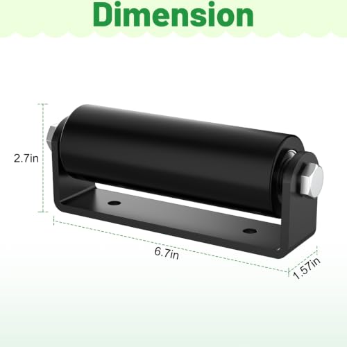2 Pack 6" Sliding Gate Roller Guide with C-Sliding Gate Bracket - Image 3