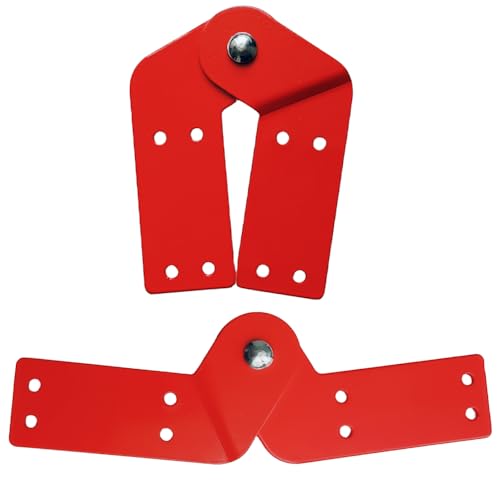 2Pcs Attic Ladder Hinge Aluminum Herringbone Folding - Image 2