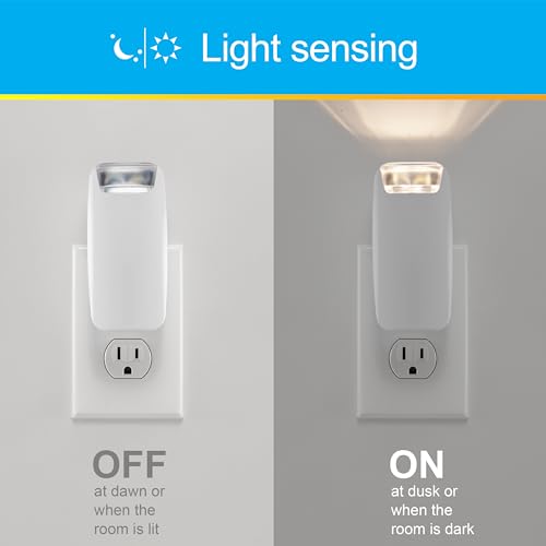 GE Plug in Power Failure Night Light with Dusk to Dawn Sensor, 2 - Image 3
