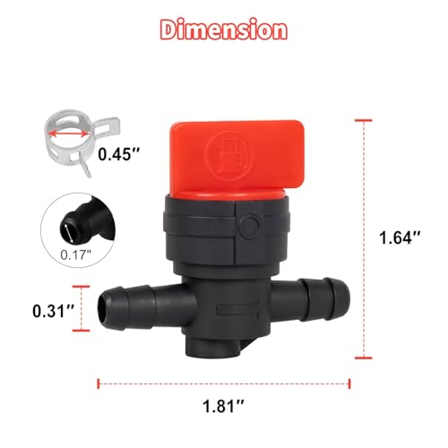 Fuel Shut Off Valve for Mower - 1/4" Fuel Cut Off Valve - Image 3