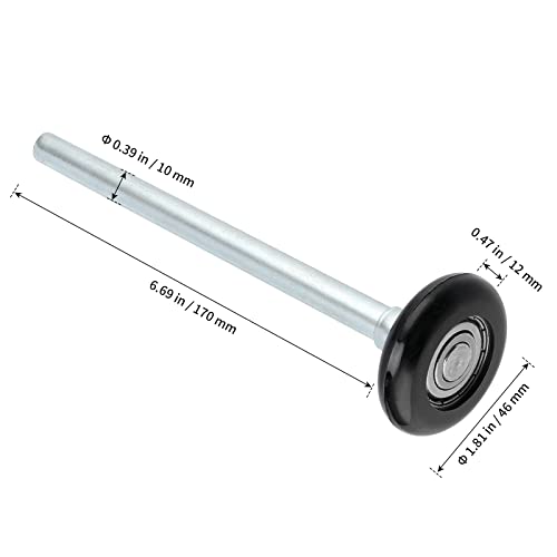 SHEUTSAN 20 Pack 2 Inch Black Nylon Garage Door Rollers, Nylon - Image 3