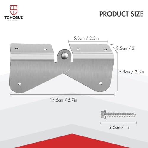 2 Pcs Gutter Extension Hinge, Downspout Extension Flip-Up Hinge - Image 3
