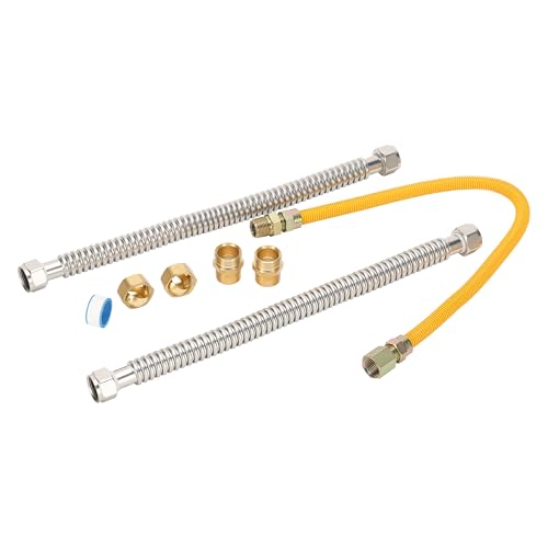 Gas Water Heater Installation Kit – 2 x 18" Corrugated Stainless - Image 2