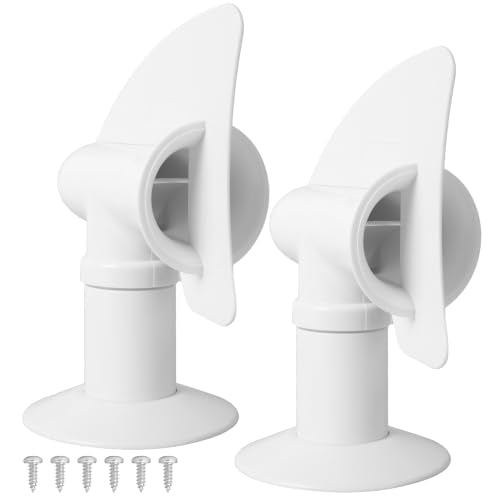 TonGass (2-Pack, White RV Rotating Sewer Plumbing Vent Cover - Image 2