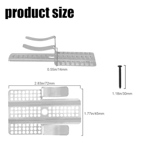 10Pcs Drywall Fastener Clip with 20 Screws Fits 1/2" | Home Repair - Image 4