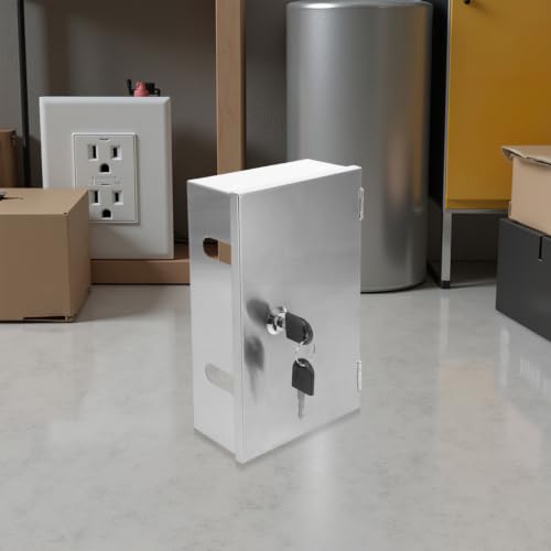 LALAFINA Outdoor Outlet Cover Lockable Weatherproof Box Stainless - Image 6