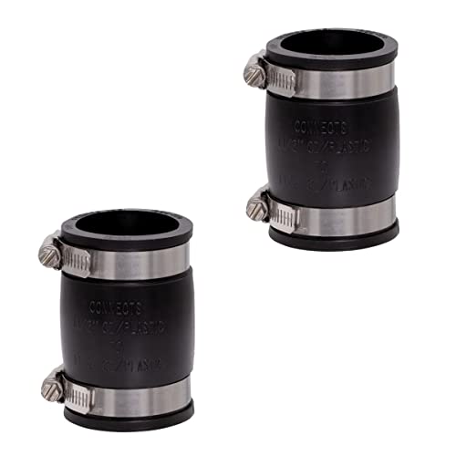 Fernco 1056-150 1-1/2-in. Flexible PVC Pipe Coupling for Cast - Image 2