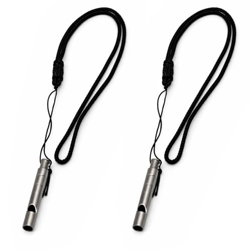 Titanium Emergency Safety Whistle, 125dB Loud Survival - Image 2