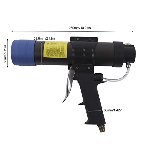 Pneumatic Caulking Gun 310ml Adjustable Sealant Gun Glass - Image 3