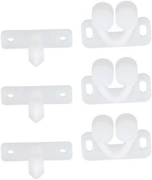 3Pcs White Marine Boat Ball Catch Door Cupboard Spring - Image 1
