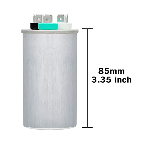 30/5 uF 30+5 MFD 370VAC or 440VAC Dual Run Start Round A/C - Image 3