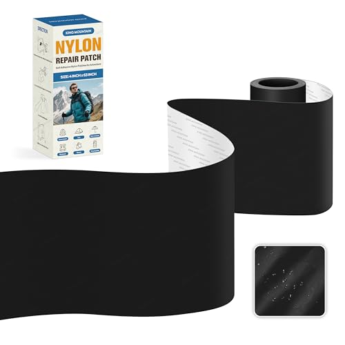 KING MOUNTAIN Self Adhesive Nylon Fabric Repair Tape, 4×63 Inches - Image 2