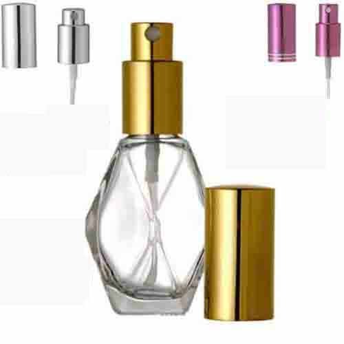 Diamond Spray Bottle. Fine Mist Perfume Cologne Atomizer for Essential Oil Aromatherapy Perfume Cologne Refillable (2 oz. 72 Bottles, Gold)