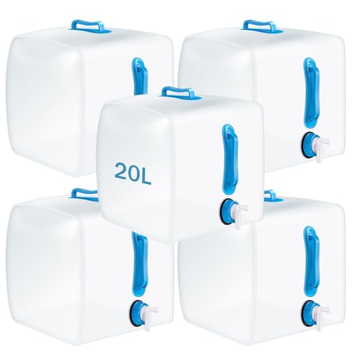 Reallnaive 5 Pcs 5.3 Gallon Collapsible Water Container - Image 2