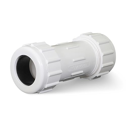 Midline Valve 582DD100 PVC Compression Coupling Pipe Fitting; 1 - Image 2