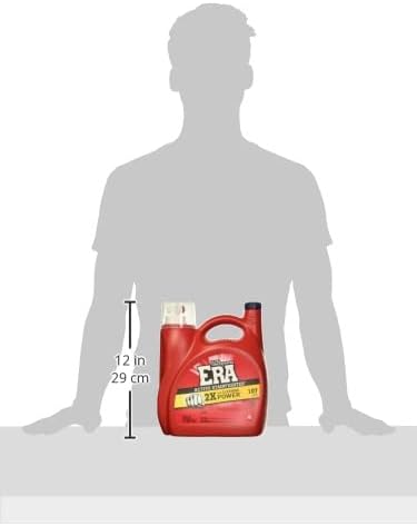 Era 2X Ultra Active Stainfighter Formula Liquid Laundry Detergent 154 fl oz, 107 Loads Stain Fighter Laundry Detergent for Deep Stain Removal Tough on Stains Fighter High Efficiency