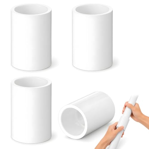 4 Pcs 2 Inch PVC Coupling Fittings, Socket x Socket - Image 2