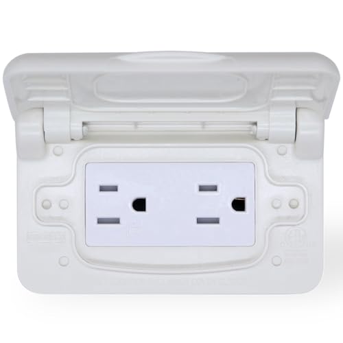 Weatherproof RV Power Outlet with Spring-Loaded Cover - Image 2