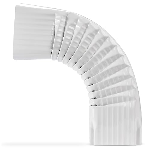 VYH Gutter Downspout Gutter Elbow Style B 3" x 4" 90° White - Image 2