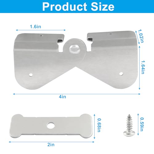 Rain Gutter Downspout Extension Hinge, 4 Pack - Image 3