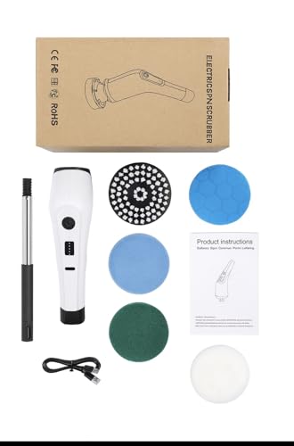 Electric Spin Scrubber, Cordless Cleaning Brush Scrubber for Home - Image 4