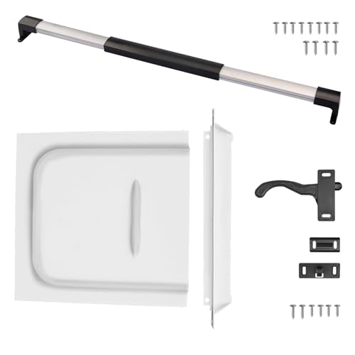RVGUARD RV Screen Door Kit – 12" Slide & Latch Kit, Cross Door - Image 2