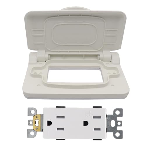 Weatherproof RV Power Outlet with Spring-Loaded Cover - Image 4