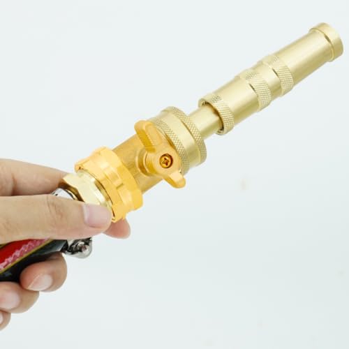 2 Set Garden Hose Shut Off Valve, Long Handle 3/4" Brass Hose - Image 7