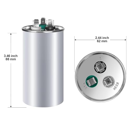 [UL Recognized] FOCSPROD 35+5 uF 35/5 MFD ±6% 370V/440V CBB65 AC - Image 3