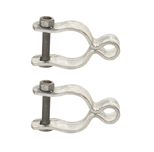 2 Pack Chain Link Fence Frame Gate Post Female Hinge - Image 2