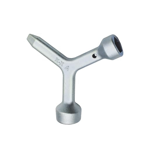Meter Curb Box Key MKF2 Triangular Curb Box Wrench Silver 1 Pcs - Image 7