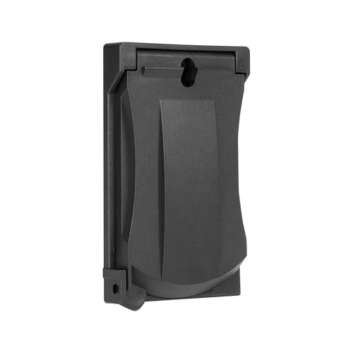Maxxima 1-Gang Vertical Outdoor Outlet Cover Box, Black, 2-Pack - Image 4