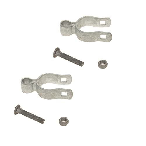2 Pack Chain Link Fence Frame Gate Post Female Hinge - Image 4