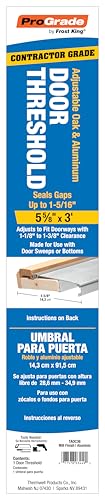 Frost King TAOC36SP Adjustable Aluminum and Oak Sill Threshold - Image 4