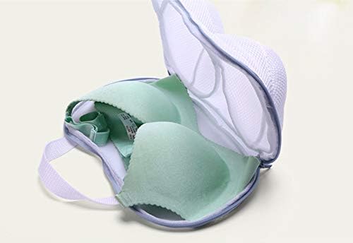 Wirefree Bra Laundry Bags for Washing Machine Underwear Mesh Wash Bags with Zipper Small Bra Protector in Washer Pack 2