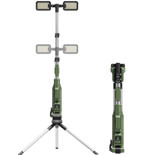 L6 Rechargeable Telescopic Camping Work Light with Tripod Stand - Image 2