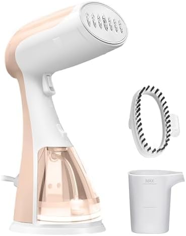 Hand Held Travel Steamer for Clothes - 1350W Portable Clothes Steam Iron 15S Fast Heat-Up, 300ML Large Capacity Water Tank, Garment Steamer Remove Wrinkles Fastly, Make Clothes Soft & Smooth
